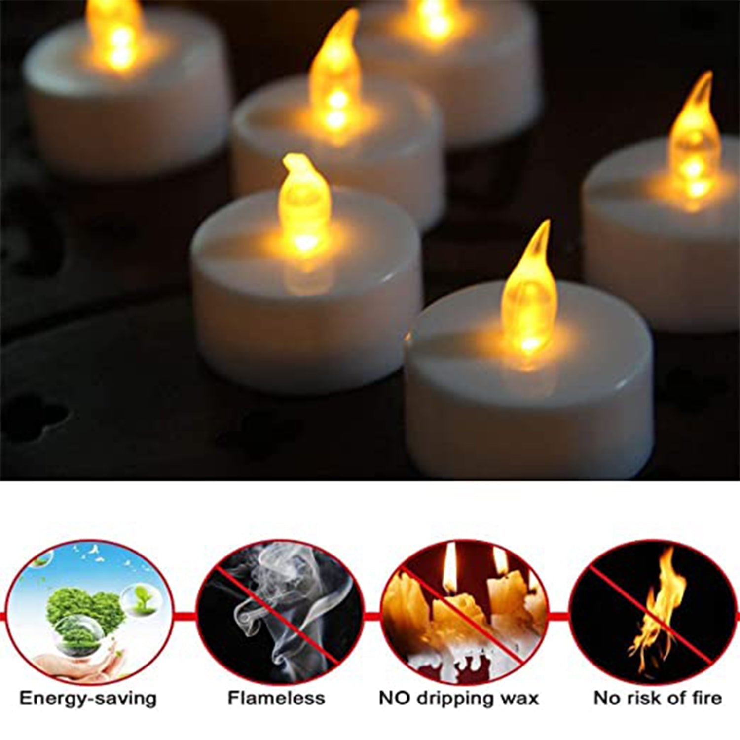 6439 Set of 12 Flameless Floating Candles Battery Operated Tea Lights Tealight Candle - Decorative, Wedding. DeoDap 6439 Set of 12 Flameless Floating Candles Battery Operated Tea Lights Tealight Candle - Decorative, Wedding. DeoDap